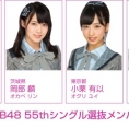 AKB48 55thシングルの選抜メンバーが決定！