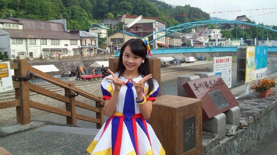 青森県代表の横山結衣が「2014 大鰐温泉サマーフェスティバル」にゲストとして参加しました。